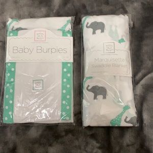 NEW Swaddle Designs Swaddle Blanket & Burp Cloths